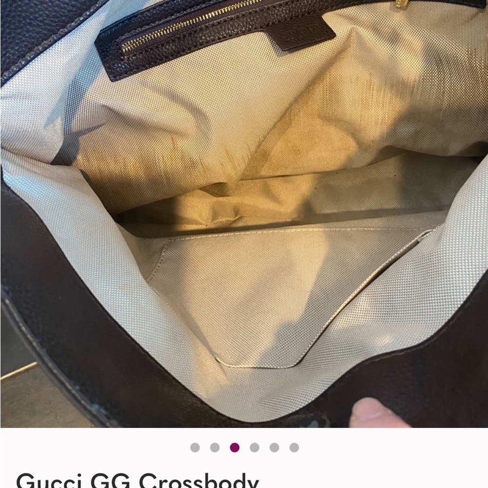 Gucci Beige and Brown GG Crossbody Bag_Asis sale. No cancellations or refunds. - Picture 4 of 16